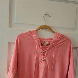 Green Tea, pink top, size small